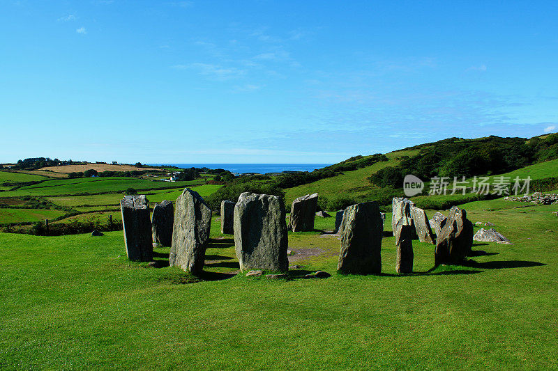 爱尔兰科克郡的Drombeg Stone Circle
